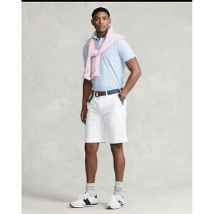 Polo Ralph Lauren Shorts‎ Men's White Pony Relaxed Fit 10", White, 38